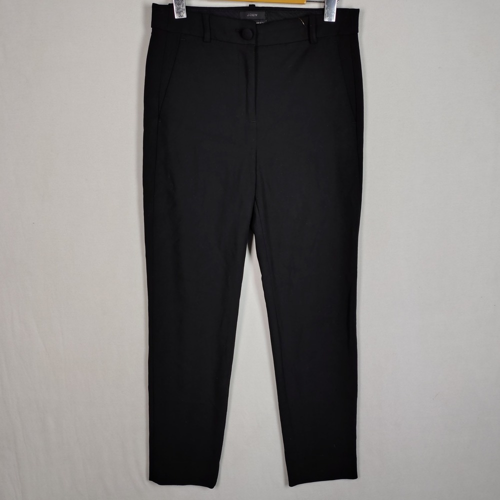 J.Crew High-Rise Cameron Pant Black Four-Season Stretch Slim Trouser Size 4